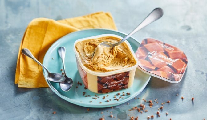 Glace Le caramel au beurre salé — vue 2